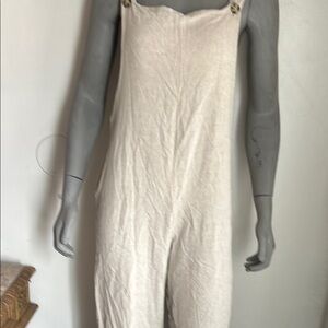 Chic Cream Overalls ROOLEE L